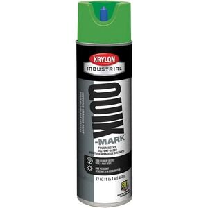 KRYLON Industrial Inverted Marking Spray Paint 17oz Solvent Neon Green Quik-Mark